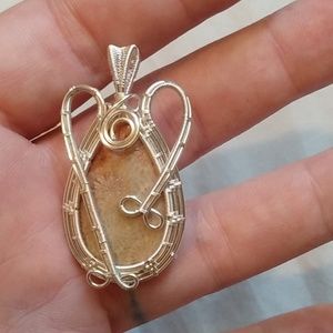 Coral Fossil pendant